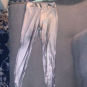 Metallic leggings